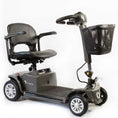 Load image into Gallery viewer, Right side angle view of the black Reyhee Cruiser mobility scooter
